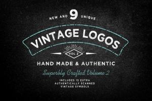精美的复古Logo模板包 Vintage Logo Template Bundle Vol 2