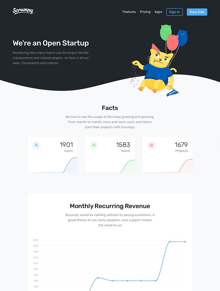 Scrumpy Open SaaS Dashboard