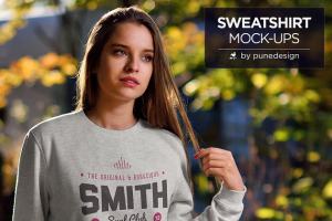 欧美模特卫衣样机模板 Sweatshirt Mock-Up / V.1