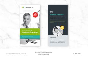企业商务三折页宣传小册子 Business Trifold Brochure