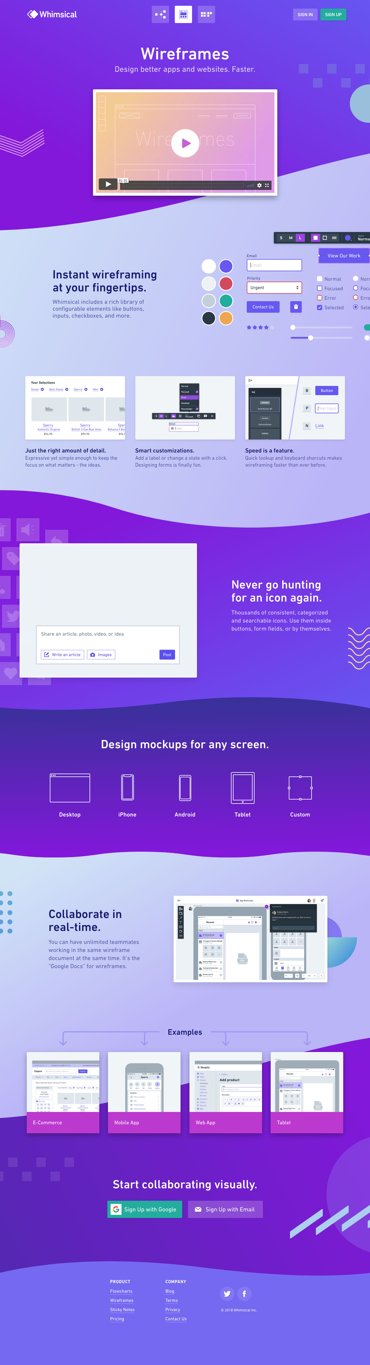 Whimsical Wireframes