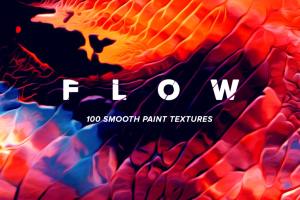 创意抽象纹理系列：100个高分辨率抽象流体绘画 Flow, Vol. 1