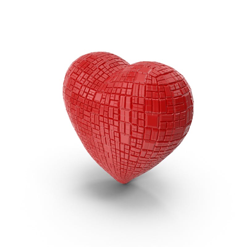 充满科技感的心形3D模型 Sci Fi Heart
