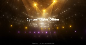 梦幻音乐舞台灯光背景视频v15 Concert Lights Glitter 15