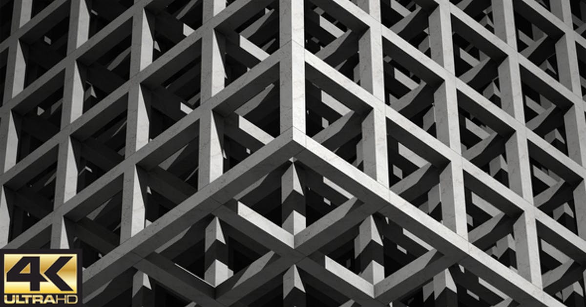 现代建筑抽象几何高清背景视频 Modern Architecture – Abstract Geometry