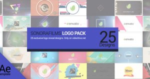 25款电影Logo演示AE模板 Sonorafilms Logo Pack