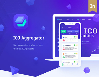 TRICO – ICO Aggregator, Website + Mobile App