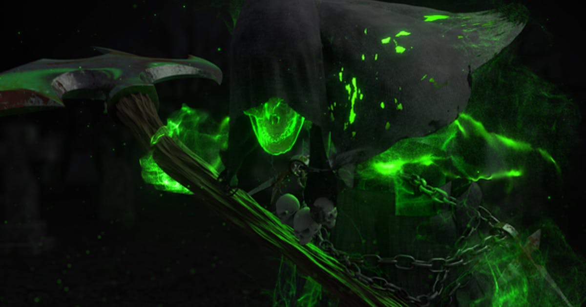 恐怖收割者动画视频特效AE模板 Horror Reaper Reveal