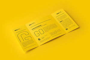 Square Gatefold Brochure Mockup-方形折页小册子展示样机下载[psd]