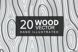 20款木材年轮纹理矢量设计素材 Wood Texture Vector