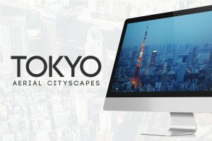 44张日本东京城市鸟瞰图高清背景素材 44 Tokyo Aerial Cityscapes