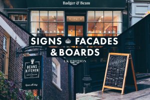 英国街头店招样机模板 Signs & Facades Mockups (UK edition)