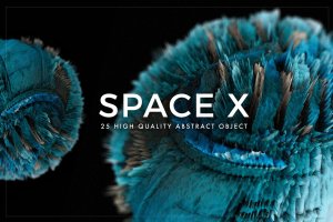抽象太空星云珊瑚纹理Vol.1 Space X Textures – Volume 1