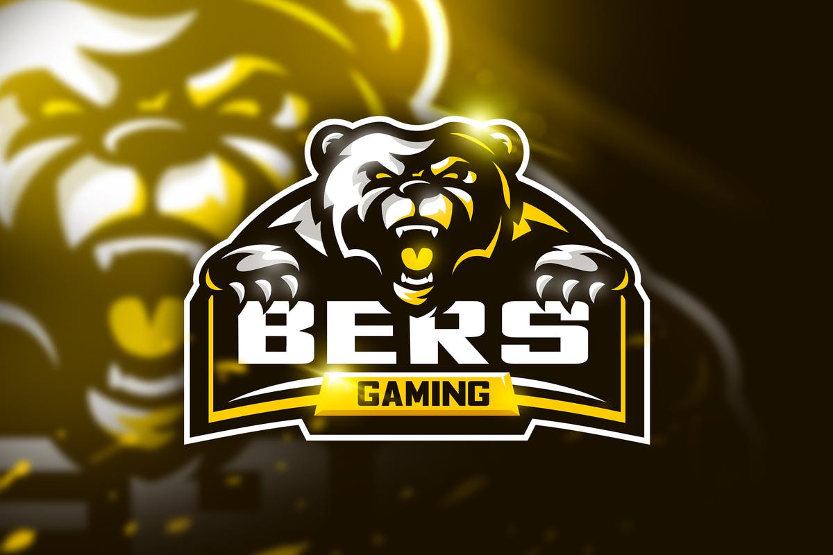 游戏俱乐部卡通形象Logo模板 Bers Gaming – Mascot & Esport logo