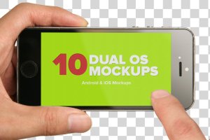 双操作系统iOS和Android设备样机 10 Dual iOS & Android Mockups