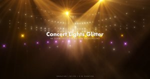 梦幻音乐舞台灯光背景视频v16 Concert Lights Glitter 16