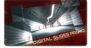 高科技数码特效幻灯片AE视频模板 Digital Slides Promo