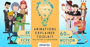 创意多元素教育主题动画素材工具包[for FCPX & Motion] Brightly | Animations Explainer Toolkit – Final Cut Pro X & Apple Motion
