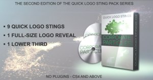 企业品牌Logo演示特效AE模板 Quick Logo Sting Pack 02: Corporate Particles