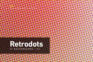 抽象半色调圆点背景V3 Retrodots Abstract Backgrounds V3