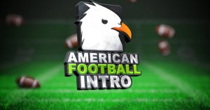 美式足球橄榄球体育竞技直播节目片头AE模板 Cool American Football Intro