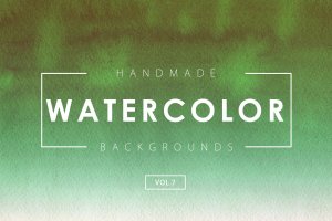 抽象多彩手工水彩背景纹理Vol.7 Handmade Watercolor Backgrounds Vol.7