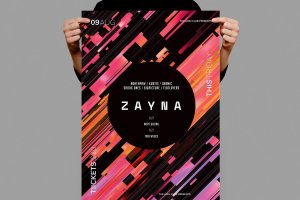 Zayna音乐派对海报传单模板 Zayna Flyer / Poster Template