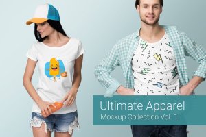 潮流时尚品牌服装样机Vol.1 Ultimate Apparel Mockup Vol. 1