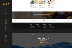建筑维修服务企业网站HTML模板 Vicin | Multipurpose Construction & Plumbing HTML