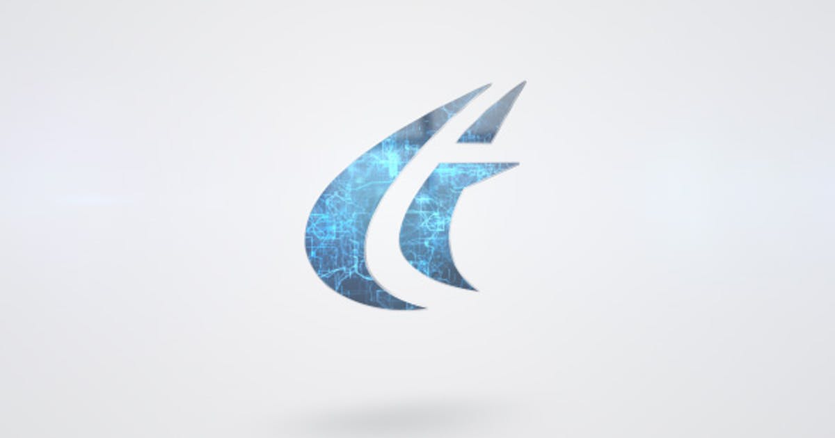 简约科技时尚闪亮特效logo演示AE模板 Clean Tech Logo