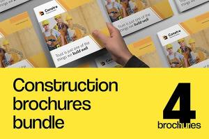 12页建筑施工手册模板下载 Construction Brochures Bundle[indd]