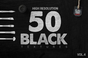 50款高品质的黑色纹理素材 50 Black Textures vol.4 [jpg]