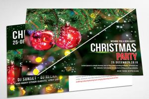 圣诞贺卡明信片模板设计 Christmas – Postcard Templates