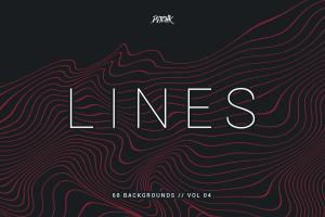 抽象线条波浪背景（第04卷） Lines | Wavy Backgrounds | Vol. 04
