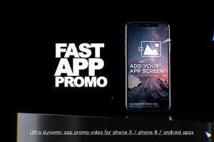 超级动感的APP应用程序宣传AE模板 Fast App Promo [aep]