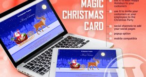 创意自带动画插件魔法趣味圣诞卡WordPress模板 Magic Christmas Card With Animation – WP Plugin