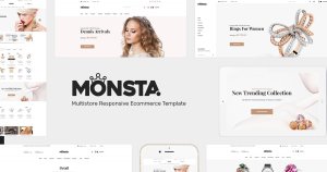 珠宝奢侈品网上商城WordPress主题模板 Monsta – Jewelry WooCommerce WordPress Theme