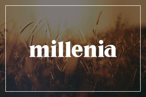 包含美丽曲线的大小写英文短衬线字体 Millenia – Serif Font