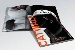 高端时尚极简的杂志模板 Catwalk Magazine Template [indd]