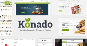 有机食品网上超市WordPress电商主题模板下载 Konado – Organic WooCommerce WordPress Theme