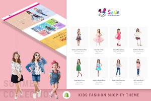 儿童服饰外贸电商Shopify主题 Susie | Kids Fashion Sectioned Shopify Theme