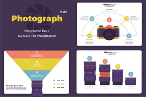 摄影主题信息图表矢量设计模板v2 Photography v2 – Infographic