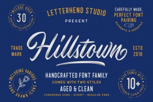 Hillstown字体集合（+ EXTRA）Hillstown Font Collection (+EXTRA)