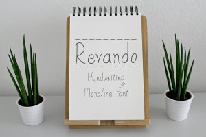 Monoline简洁风手写英文字体 Revando – Handwriting Monoline Font