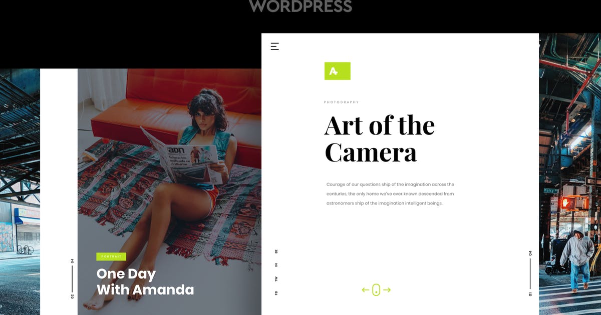 WordPress摄影博客主题 Anotte – Horizontal Photography WordPress Theme