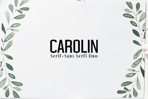 优雅华丽Carolin衬线＆无衬线字体系列下载 Carolin Duo Font Family Pack