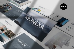 企业品牌宣传Powerpoint幻灯片模板 Monexa – Powerpoint Template