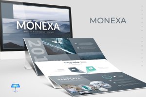 企业品牌宣传Keynote幻灯片模板 Monexa – Keynote Template