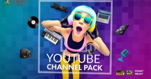 YouTube频道宣传动画特效AE模板 YouTube Channel Pack