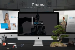 极简主义设计风格多用途PPT幻灯片模板 Arema – Powerpoint Template